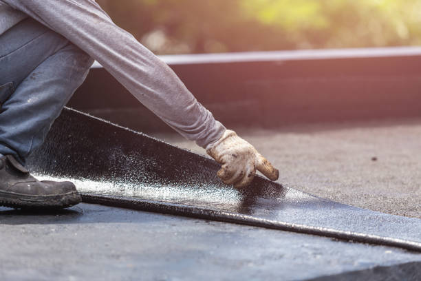 Professional Emergency Waterproofing technician working in Allen, MI
